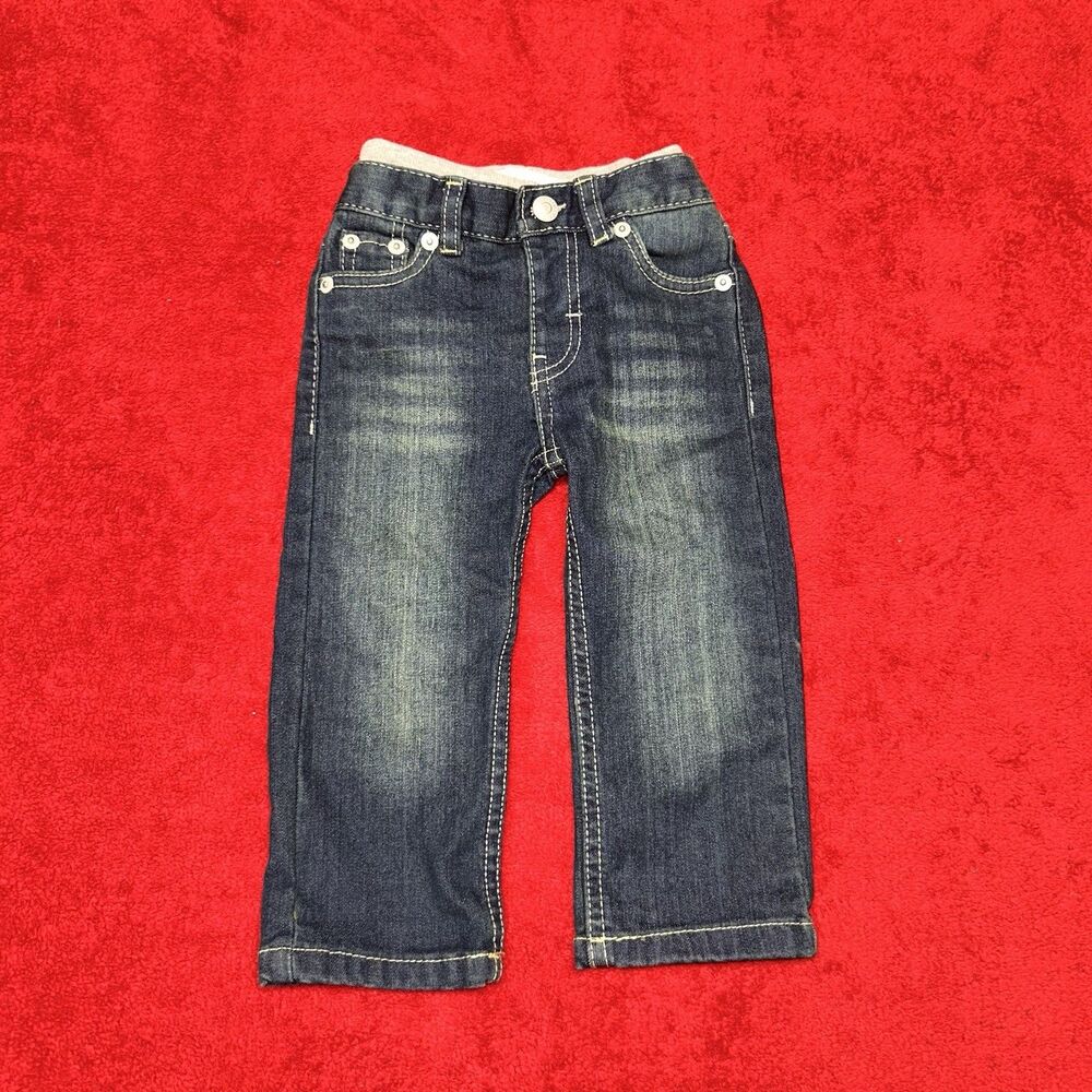 Levi’s Toddler Jeans 12M Elastic Waist Straight Leg Denim Boys